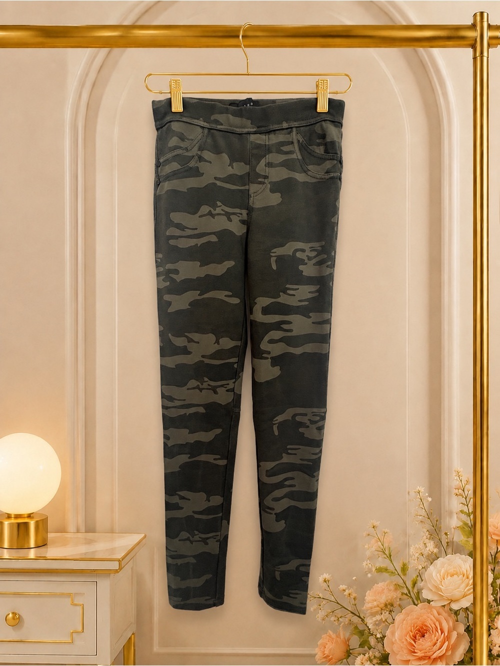 Sanctuary Camo Skinny Pants Stretch Pull On Cargo Style Leggings Women XS